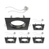 ledscom.de 5 Pieces Ceiling recessed Frame RIR recessed Frame Black
