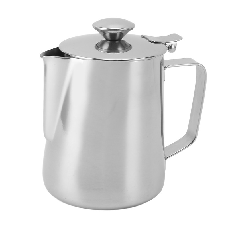 Milk Frothing Cup Thickened Stainless Steel Comfortable Handle Coffee Steaming