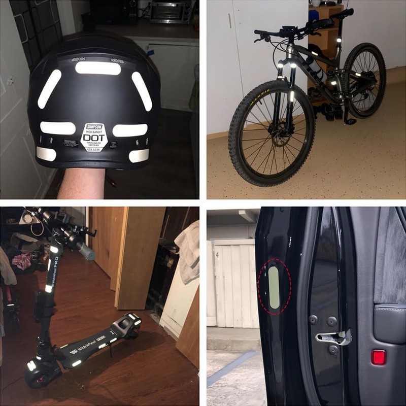 harukita 反射テープ 反射シール 反射ステッカー 夜間安全 視認性アップ 黒い 自転車用 ヘルメット バイク