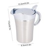 304 Stainless Steel Thermal Insulated Double Wall Sauce Gravy Boat