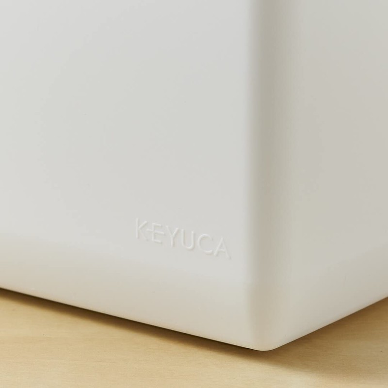 KEYUCA Stocker with Handle (Shallow Type/Off-White) Stylish Kitchen Stocker, Storage