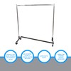 SSWBasics Single-Rail Clothing Rack (Z-Truck Rolling Rack) - 63"W X