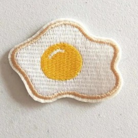Patch Collection Fried Egg Embroidered Iron On Patch