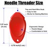 TOOVREN Needle Threader for Hand Sewing 12 Pcs Plastic Wire