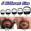 15pcs Beard Shaving Template 5 Size Precise Trimming Beard Shaping