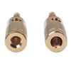 jojofuny 1pair Gold Plated Speaker Banana Plugs Durable Connectors for