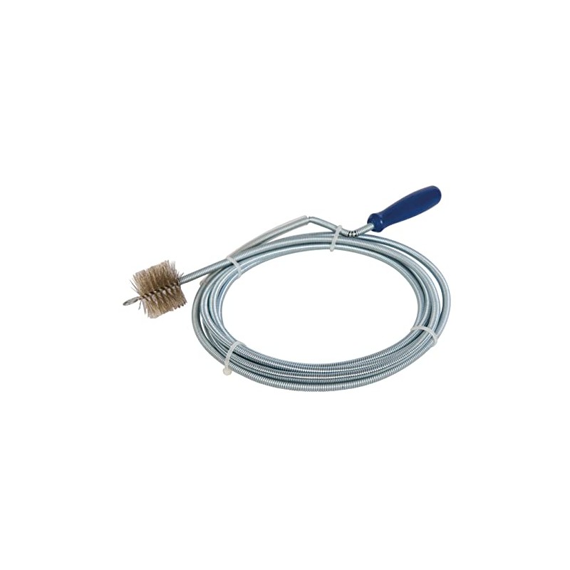 Silverline Tools 342654 Drain Auger With Brush, 3 Metres, Silver