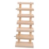 Mipcase Hamster Wooden Ladder Climbing Toy for Guinea Pig Habitats