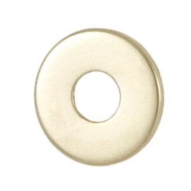 B&P Lamp® 1-1/2 Inch Diameter, 1/4 IP Stamped Steel Check Ring, Brass Plated and Lacquered Finish