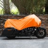 X AUTOHAUX Motorcycle Cover Lightweight Half Cover Outdoor Waterproof Rain