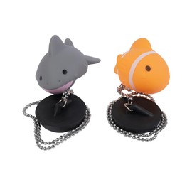 Sarini 2pcs Bathtub Stopper With 45mm Stainless Steel Ball Chain Rubber Bathtub Stopper Universal Drain Stopper With Long Chain Suitable For Bathroom Kitchen Sink