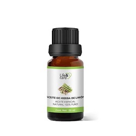Life&care | Aceite esencial de aromaterapia hierba de limón grado terapéutico 100% natural puro