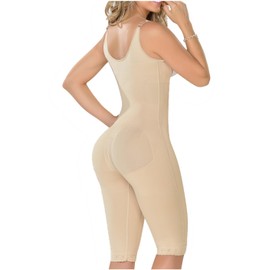 M&D Fajas Colombianas Reductoras y Moldeadoras Post Surgery Compression Stage 2 Faja Beige 2XS