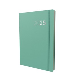 Collins Legacy 2025 Planner - A5 Week To View Diary - Mint - (CL53.61-25) - Professional Weekly Planner with Soft Touch Cover