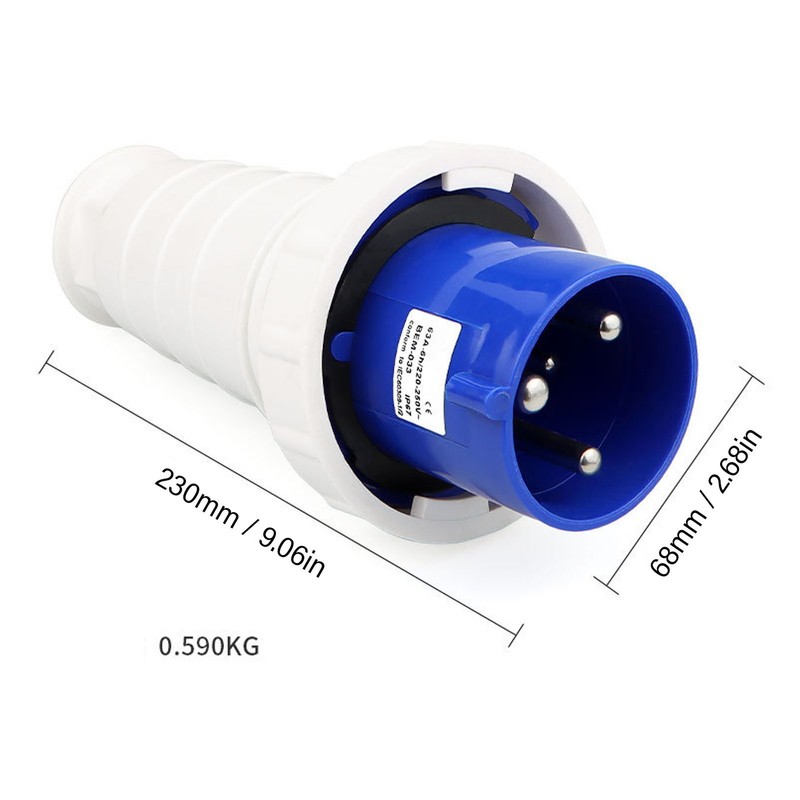Industrial Connector Waterproof Stable Connection Male Female Power Connector 3