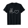 Love and Peace Minimalist Graphics T-Shirt