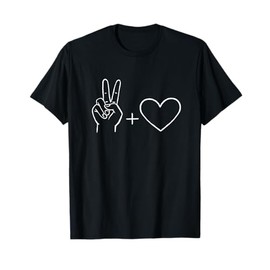 Love and Peace Minimalist Graphics T-Shirt