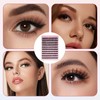 XQMMGO False Eyelashes, 40D, Individual Eyelashes, D Curl, False, 8-16
