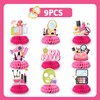 Spa Party Honeycomb Centerpiece Decorations, 9pcs Make Up Honeycomb Centerpiece