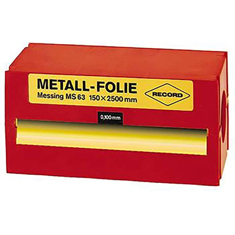 Metal Foil Steel unalloyed 150x2500x0, 100mm Record