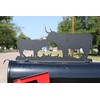 Farm and Ranch Metal Mailbox Topper (Highland Cow and Calf,