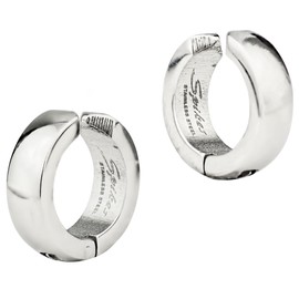 Forbidden Body Jewelry Stainless Steel IP Plated Polished Clip On Huggie Hoop Earrings