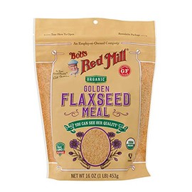 Bob's RED Mill, Organic Flaxseed Meal, Golden, Pack of 4, Size 16 OZ, (Gluten Free Kosher 95%+ Organic)