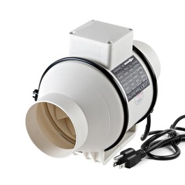 4Inch Exhaust fan Pipeline booster fan Inline duct fan 280 CFM Efficiency Air Fan for Duct Vent Bathroom, Kitchen, Grow Tent,Hydroponics,The wind is very strong.All-copper wire motors are more durable