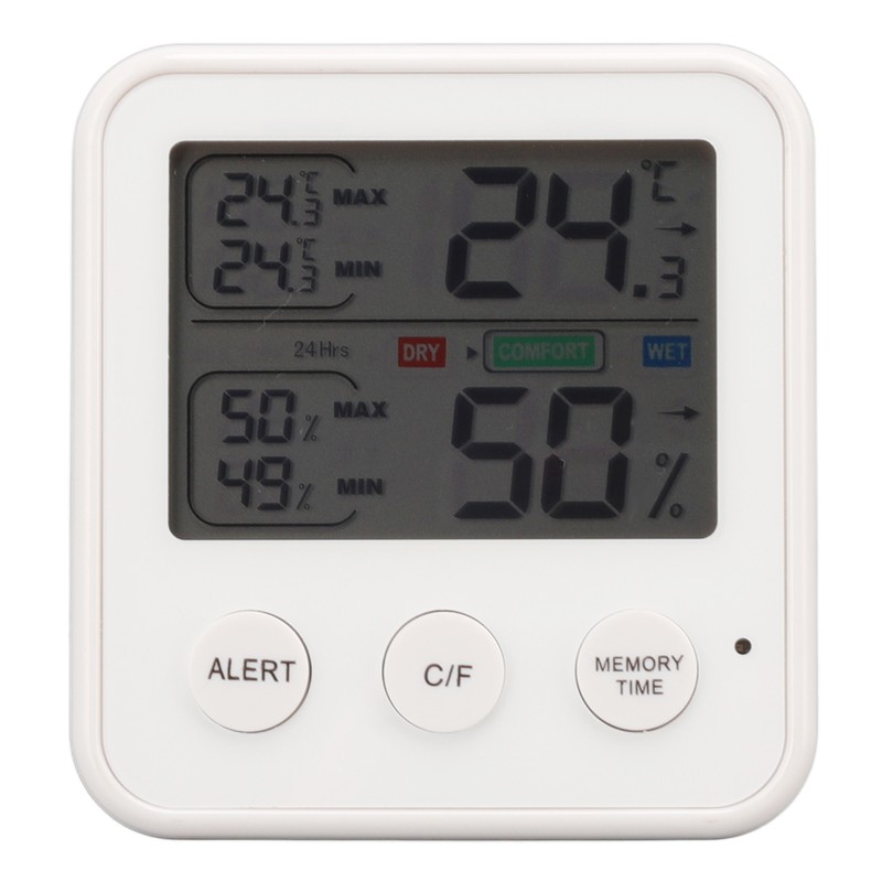 Room Thermometer 3.7in LCD Display High Accuracy Comfort Level Indicator