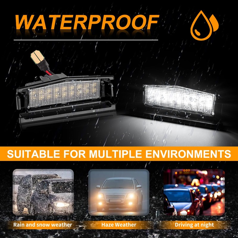 POPMOTORZ LED Number Plate Light for MX-5 Miata 2016-2020, LED