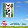 Do Not Mow Sign,No Mow May Yard Sign for Lawn,2Pack-12"