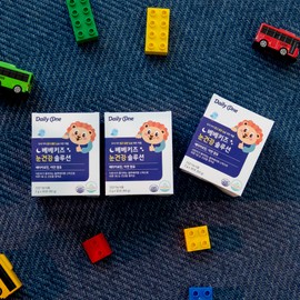 Daily One Bebe Kids Eye Health Solution Children's Beta Carotene 30 sachets, 3 packs / 데일리원 베베키즈 눈 건강 솔루션 어린이 베타카로틴 30포, 3개