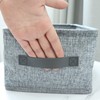 Hanui Tongsang folding square handle fabric basket storage basket, gray