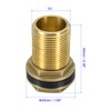 M METERXITY Bulkhead Fitting - Water Tank Connector, Brass Threaded