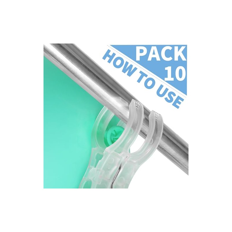 PUGPIU 10 Pack Balloon Arch Clips for Backdrop | Plastic