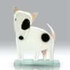 Nobile Glassware Fusingglas Bull Terrier White