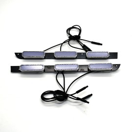 ECAHAYAKU Front Bumper LED Grille Amber Turn Signal Light Driving Fog Light Daytime Runing Light For CRV 2012 2013 2014 Led DRL