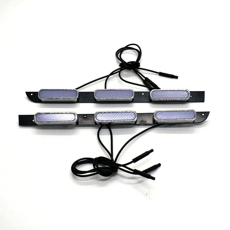 ECAHAYAKU Front Bumper LED Grille Amber Turn Signal Light Driving