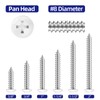 Etauwe 100 PCS #8 x 5/8" Pan Head Self Tapping