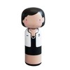 Lucie Kaas Coco Wooden Figure, Wood, Multi-Colour, 14.5 cm