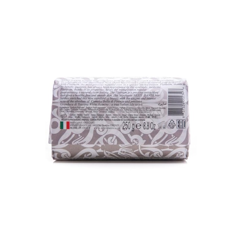 Nesti Dante 7070 Anniversary Luxury Platinum Soap With Precious Platinum