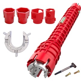 Idota Tap Wrench, 13 in 1 Tap Key Multifunctional Stand Tap Wrench Tap Wrench Tool for Sink Toilet Bowl Sink Kitchen Sanitary