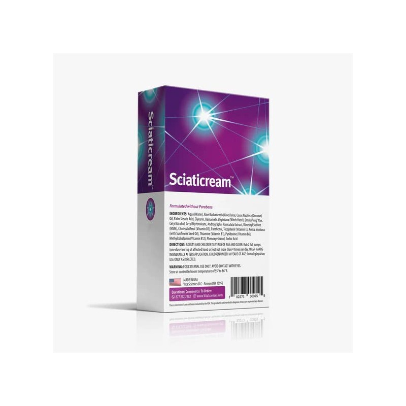 Vita Sciences- “SciatiCream Crema para Soporte del Nervio Ciático con