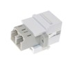 Lind Kitchen Snap-On LC UPC Duplex Fiber Optic Keystone Coupler