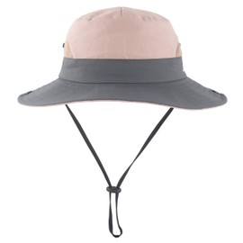 Toddler Child Kids Girls Summer Sun Hat UV Protection Wide Brim Beach Hat Floppy Bucket Hats for Fishing Gardening Pink