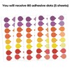80-Pack 20mm Translucent Dot Patches for Shooting Glasses,Magic Dot for