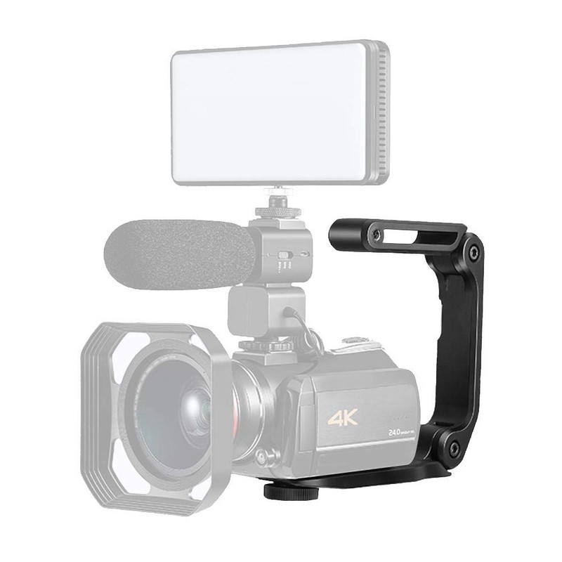 Hakeeta Camera Stabilizer U-Grip Handle Bracket Anti-shake 1/4 Screw Handheld