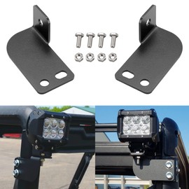 HZHIMO Polaris Ranger Pro-fit Rear Roof Cage Light Mount Bracket Pod Light Mounting Brackets Fit for 2013-2021 Polaris Ranger Full Size, SAMJIA-05