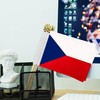 TSMD Czech Republic Stick Flag Czechia Small Mini Hand Held