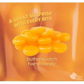 A Great Surprise Premium Butterscotch Hard Candy – 4 lb - Individually Wrapped Classic Creamy Butterscotch flavor Candy - Old Fashioned Candy Discs Buttons